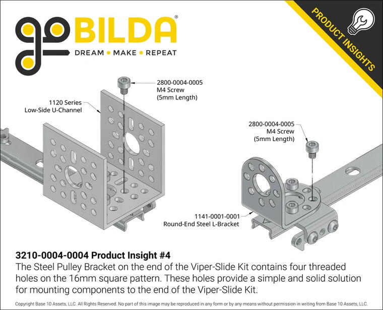 GoBilda 4 Stage Viper-Slide Kit (Belt-Driven, 240mm Slides)