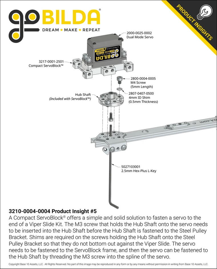 GoBilda 4 Stage Viper-Slide Kit (Belt-Driven, 240mm Slides)
