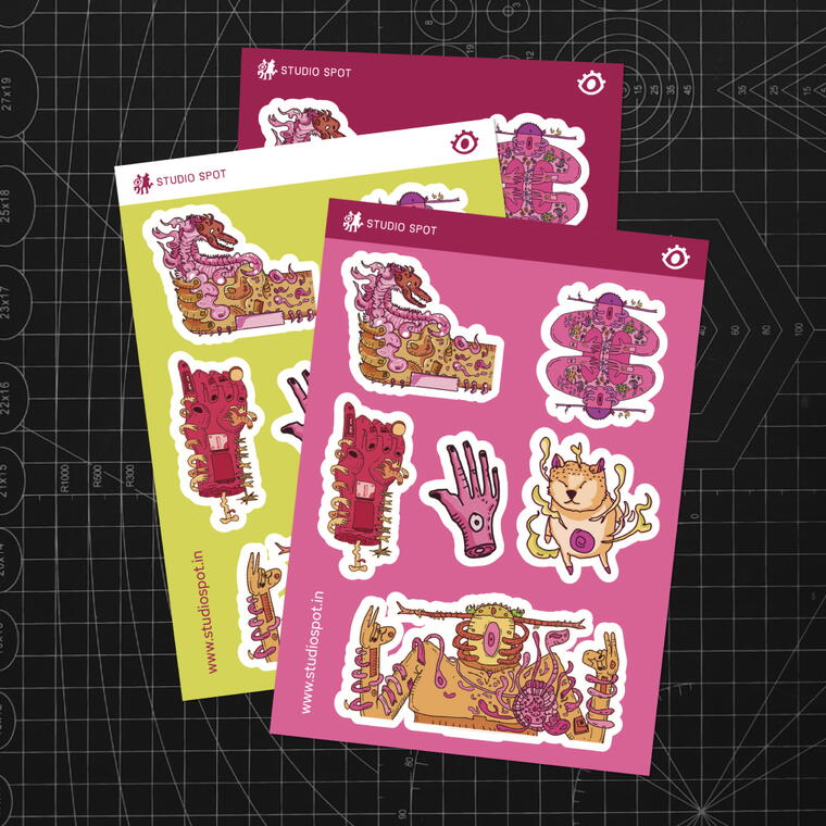 Invisible Rhythms - Sticker Sheet