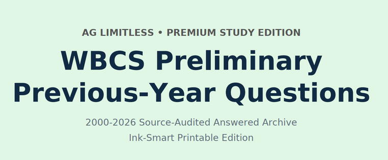 AG_Limitless_WBCS_PYQ_Premium