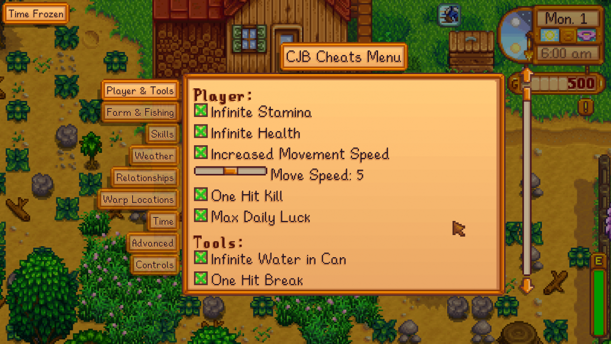 CJB cheats