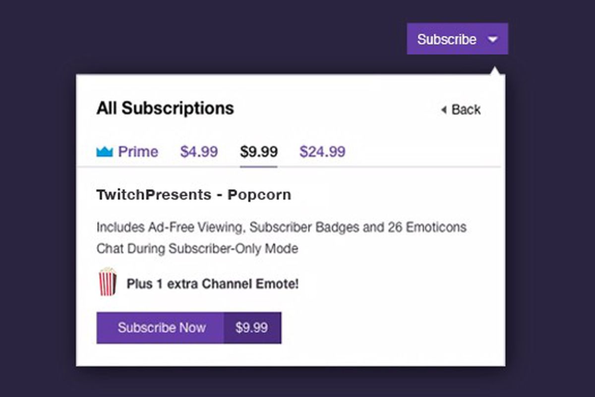 twitch subscription