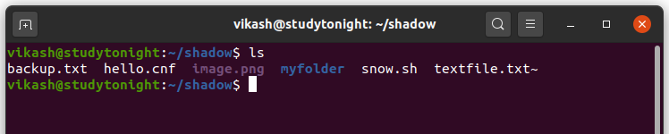 ls command