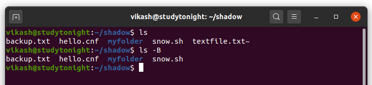 ls command