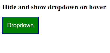 hide and show dropdown