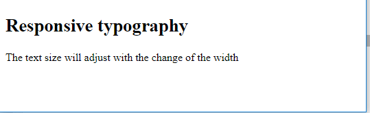 Responsive typogrphy