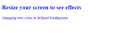 media query breakpoints