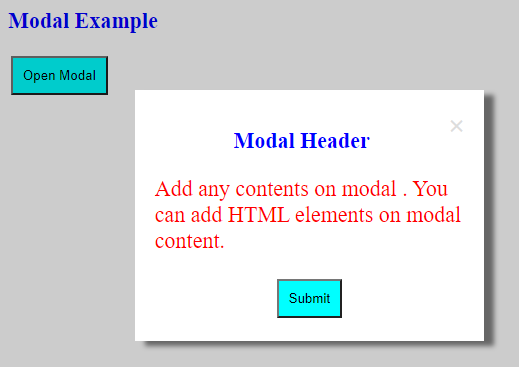 Responsive modal wide screen