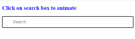 Search form on click