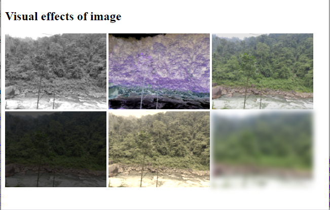 visual effects in image