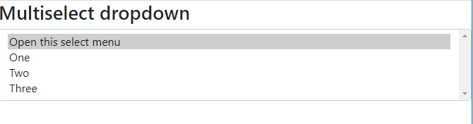 multiselect dropdown