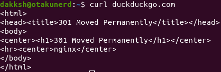 curl duckduckgo.com