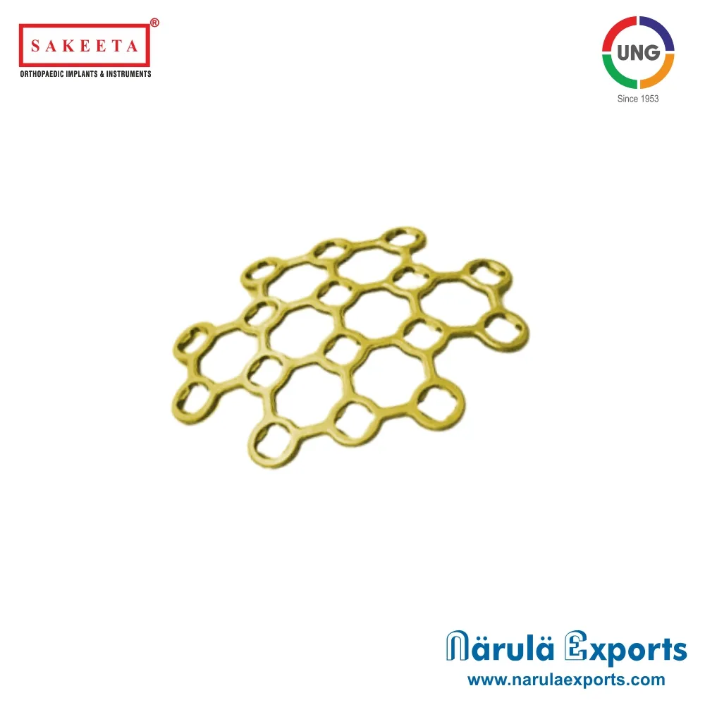 2.7mm Locking Variable Angle Patella Mesh Plate, 16 Holes