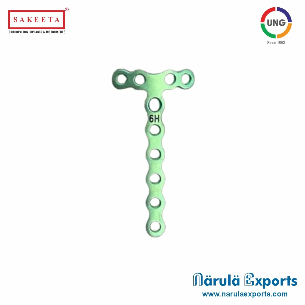 1.5mm Locking T-Adaption Plate (4 Head Holes)