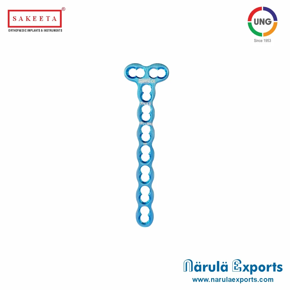 2.4mm Locking T-Adaption Plate (2 Head Holes)