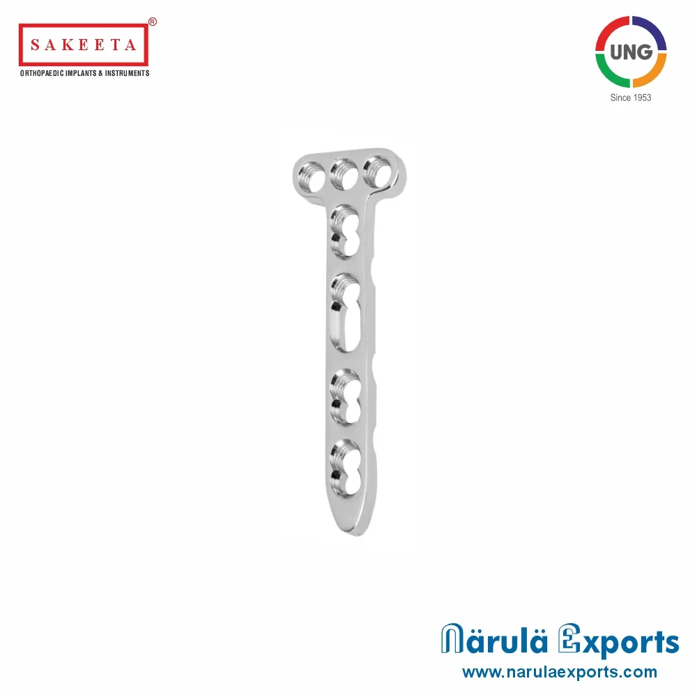 2.4mm Locking Distal Radius Dorsal T-Type Plate (3 Head Holes)
