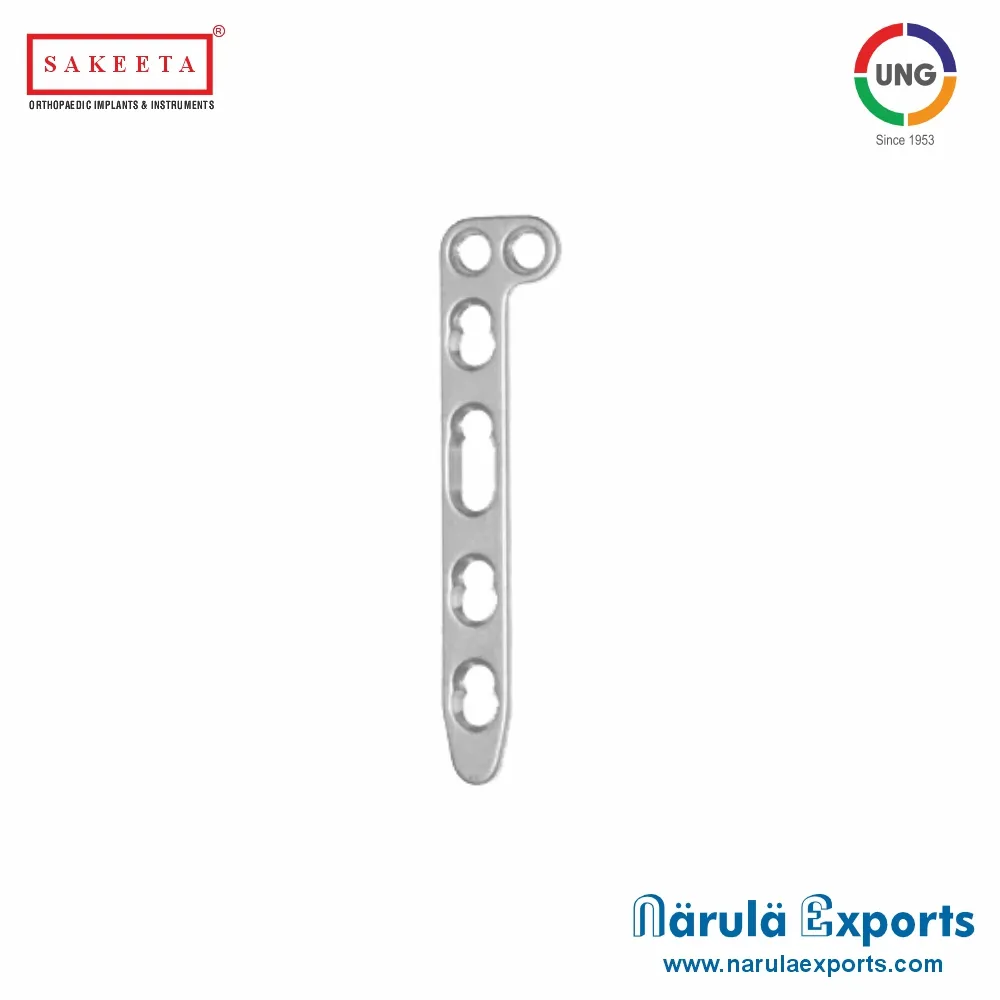 2.4mm Locking Distal Radius Dorsal L-Type, Oblique Plate (2 Head Holes)
