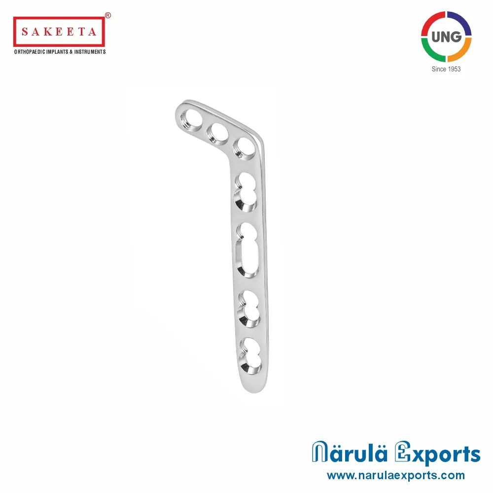 2.4mm Locking Distal Radius Dorsal L-Type, Oblique Plate (3 Head Holes)