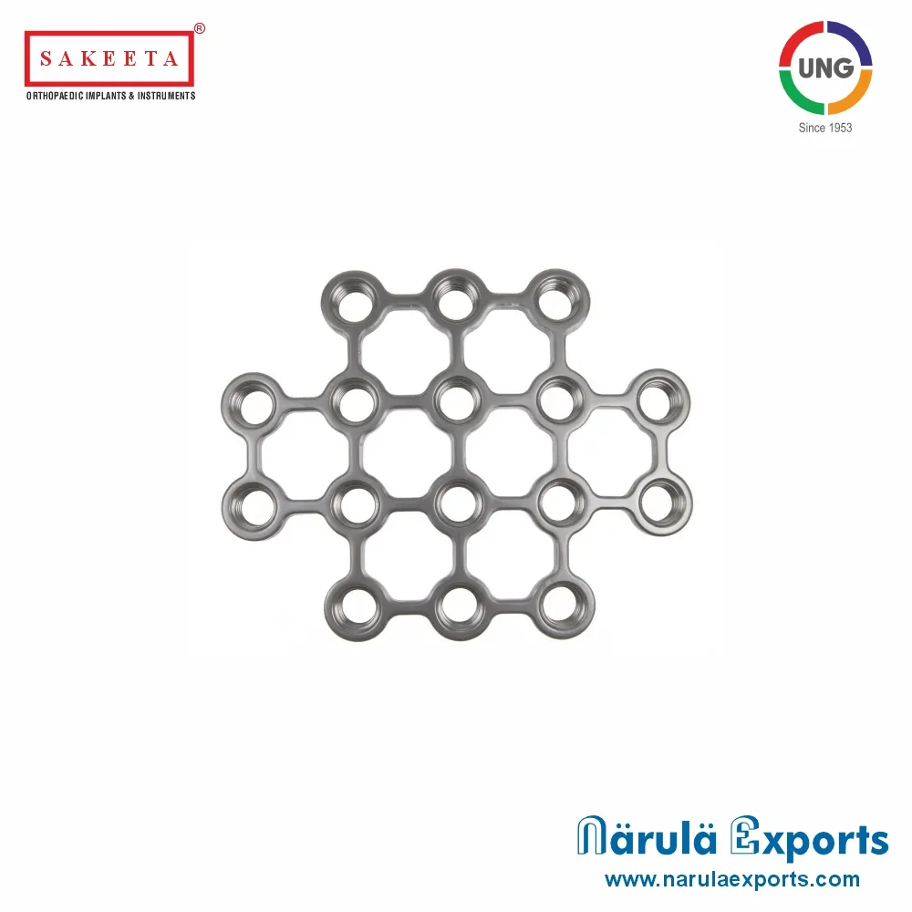 2.7mm Locking Patella Mesh Plate, 16 Holes