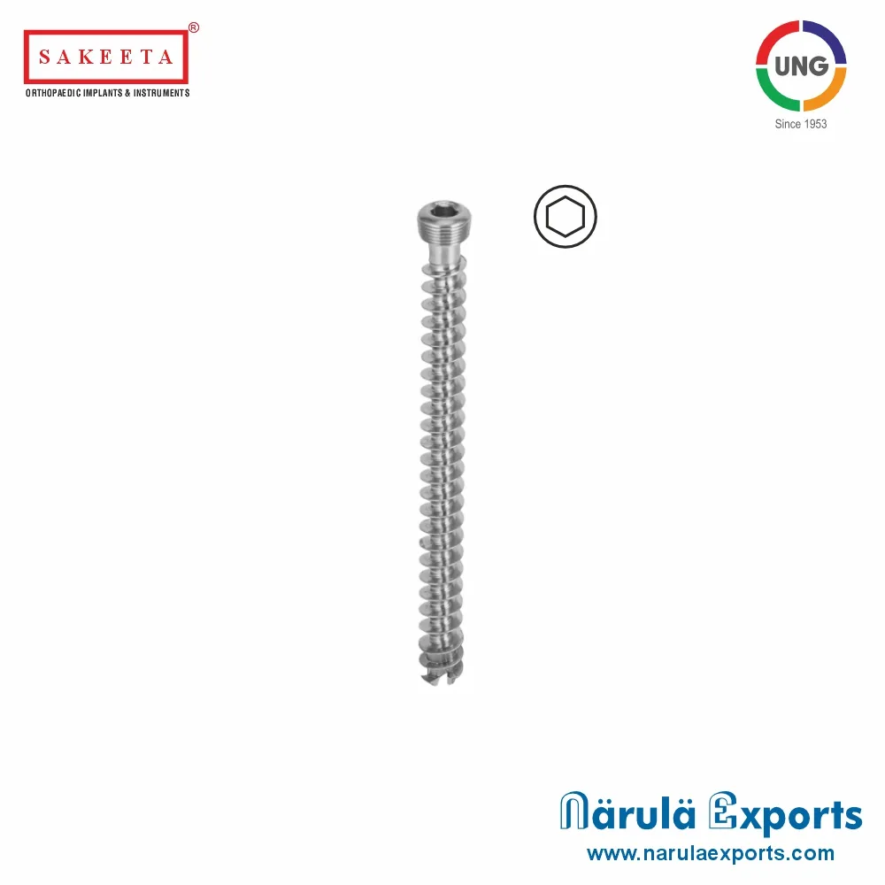 6.5mm Locking Cannulated Cancellous Screw Self Tapping, Full Thread