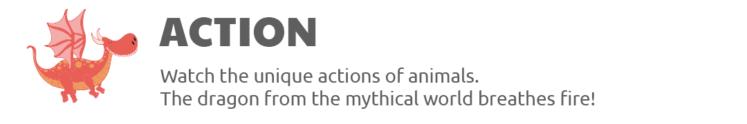 Actions of animals Play Shifu Safari