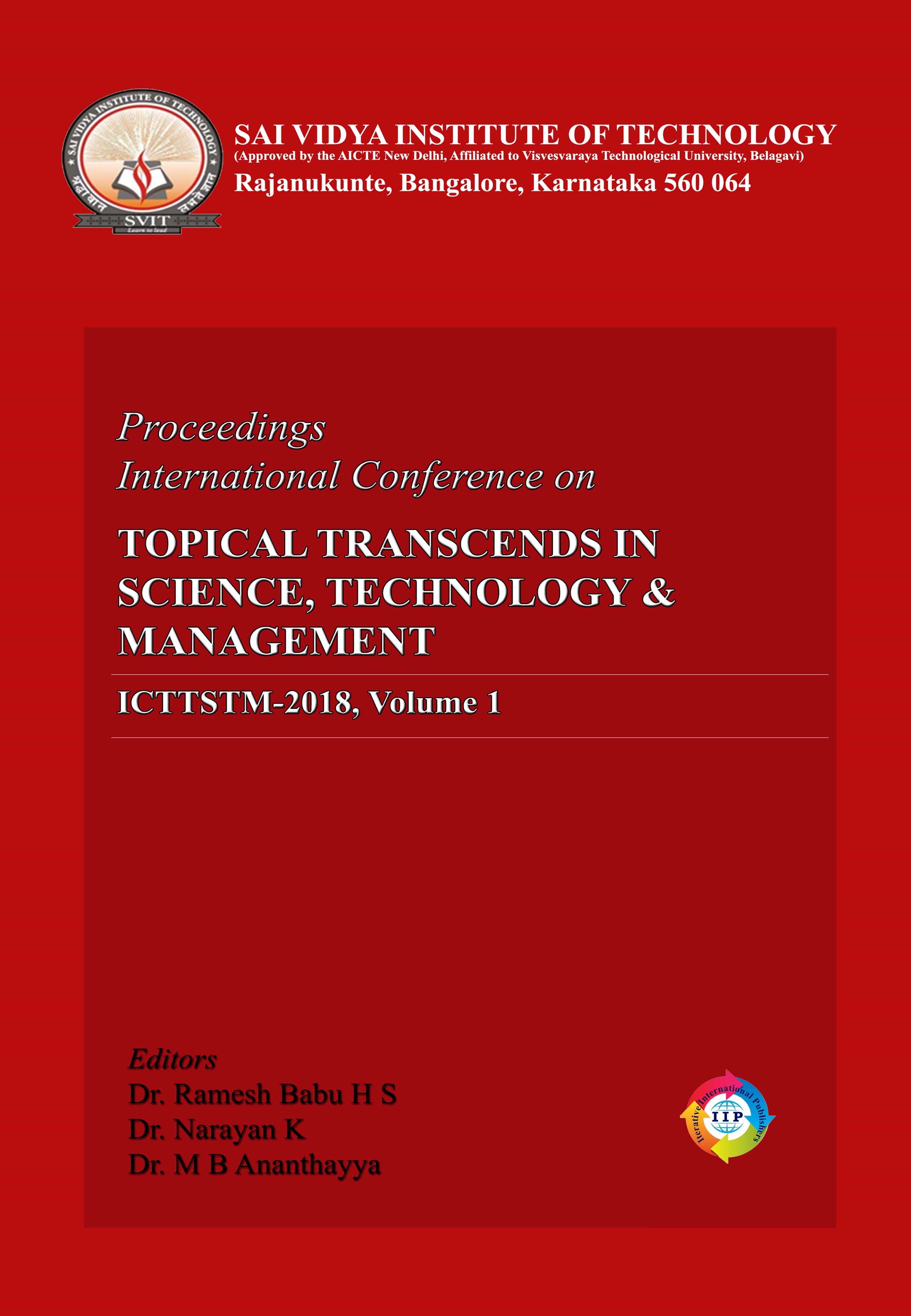 2ND INTERNATIONAL CONFERENCE ON TOPICAL TRANSCENDS IN SCIENCE, TECHNOLOGY & MANAGEMENT