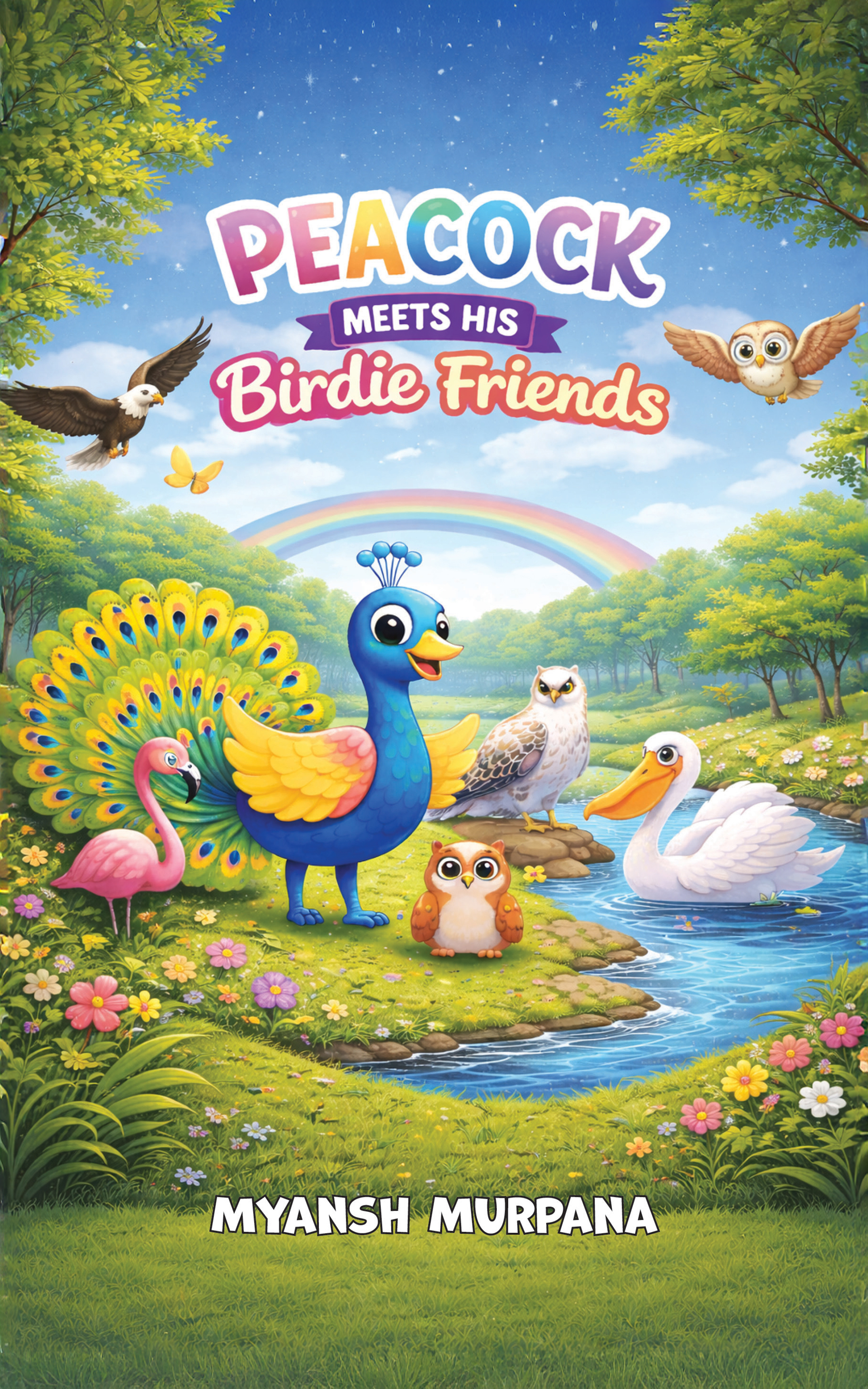 Peacock meets his Birdie friends
