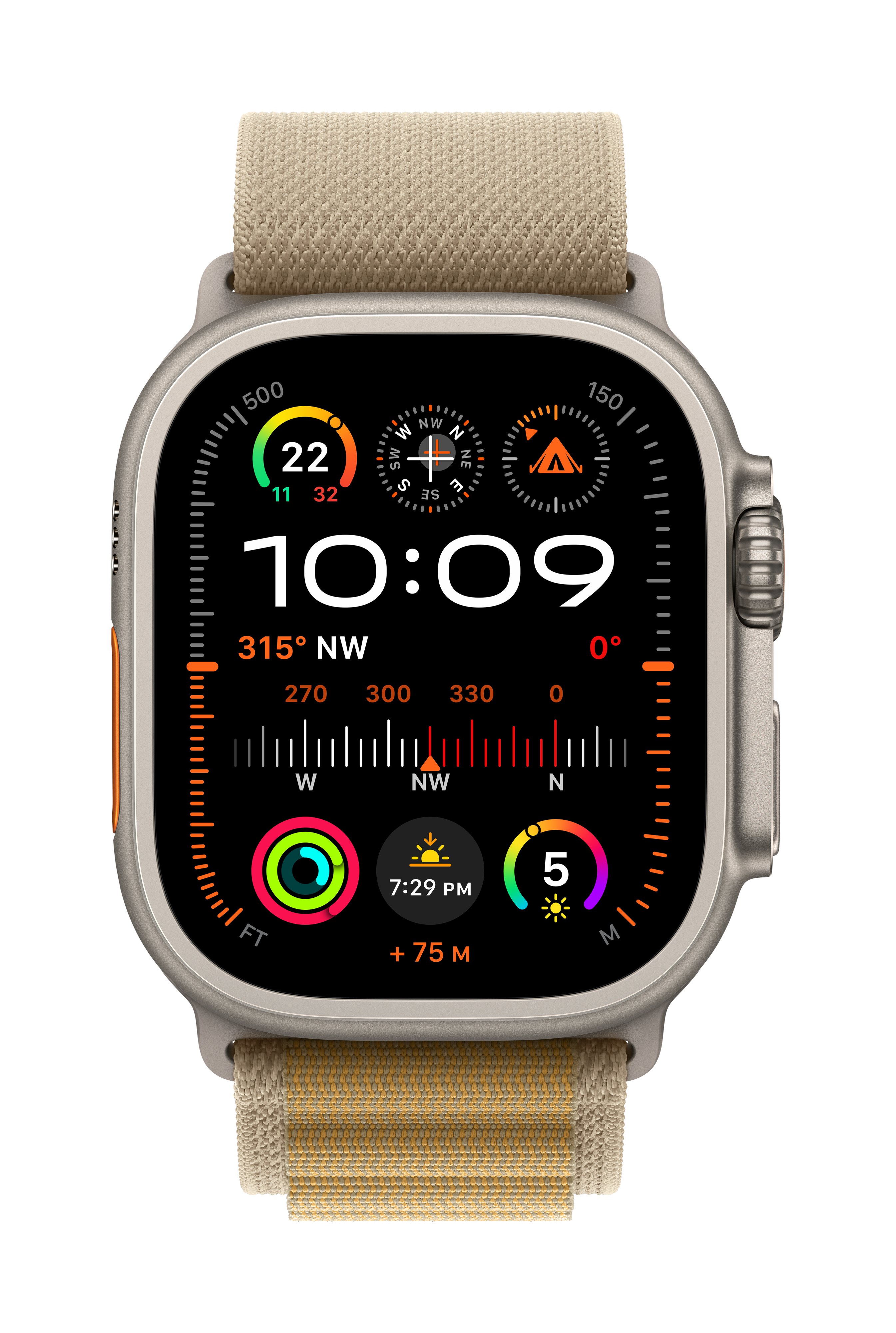 Apple Watch Ultra 2 GPS + Cellular 49mm Natural Titanium Case with 