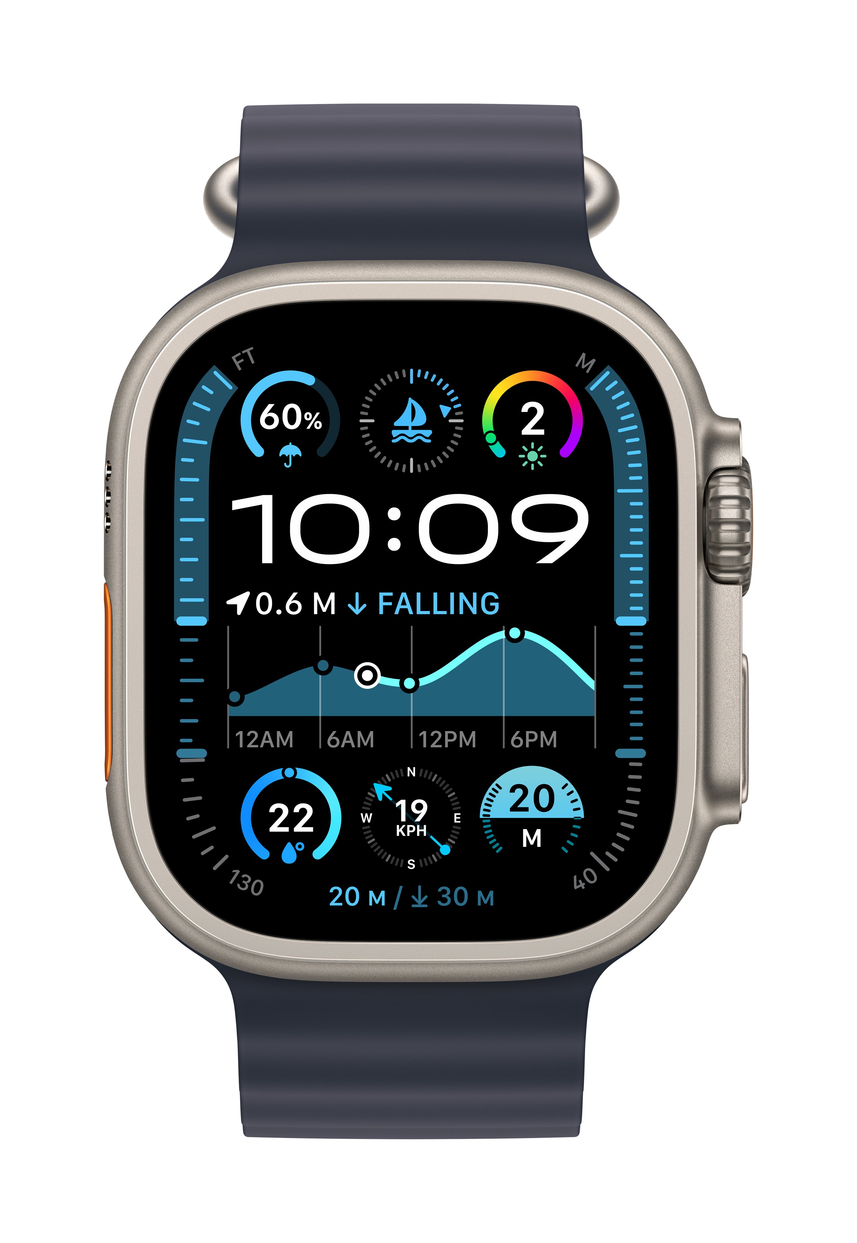 Apple Watch Ultra 2 GPS + Cellular 49mm Natural Titanium Case with 