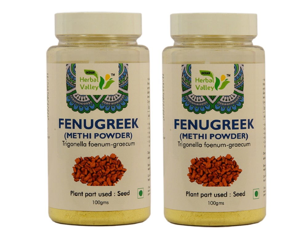 Natural Fenugreek powder Methi Seed Powder 100 gms (Pack of 2