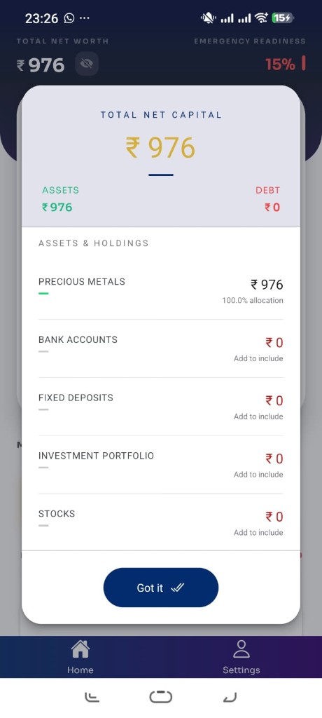 Smarana total net worth in app