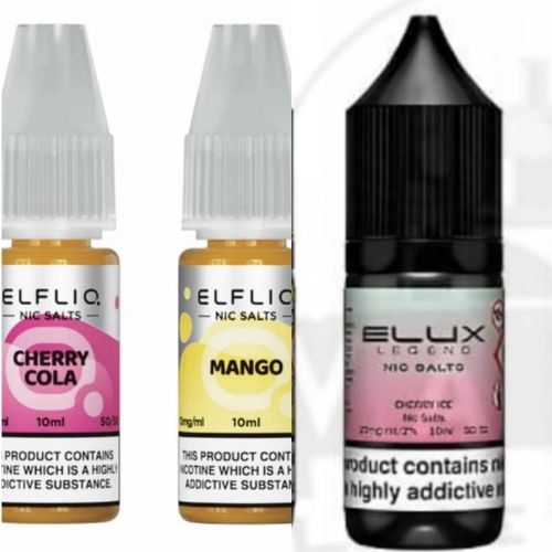 Explore Elux Legend Nic Salt and Elfliq Nic Salt at Vape Online Store