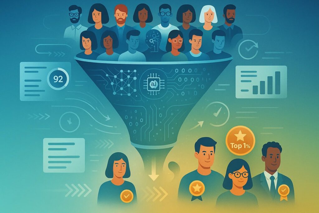 How AI Screening Interview Technology Identifies Top 1% Candidates Faster