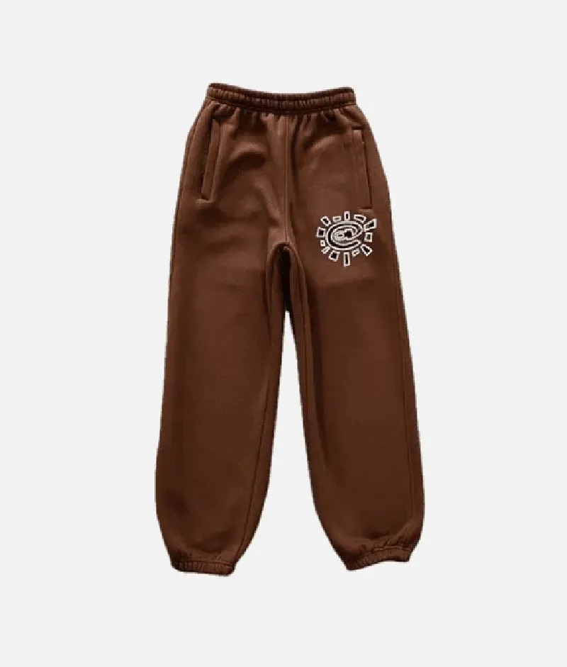 The Smooth Texture of Adwysd Relaxed Brown Joggers