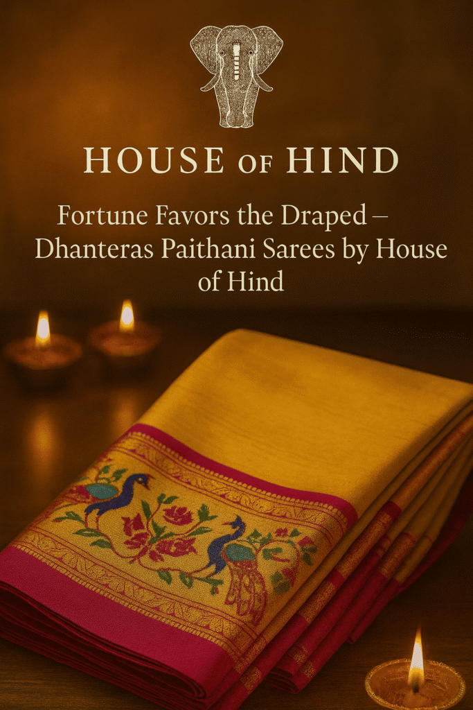 Fortune Favors the Draped — Dhanteras Paithani Sarees by House of Hind