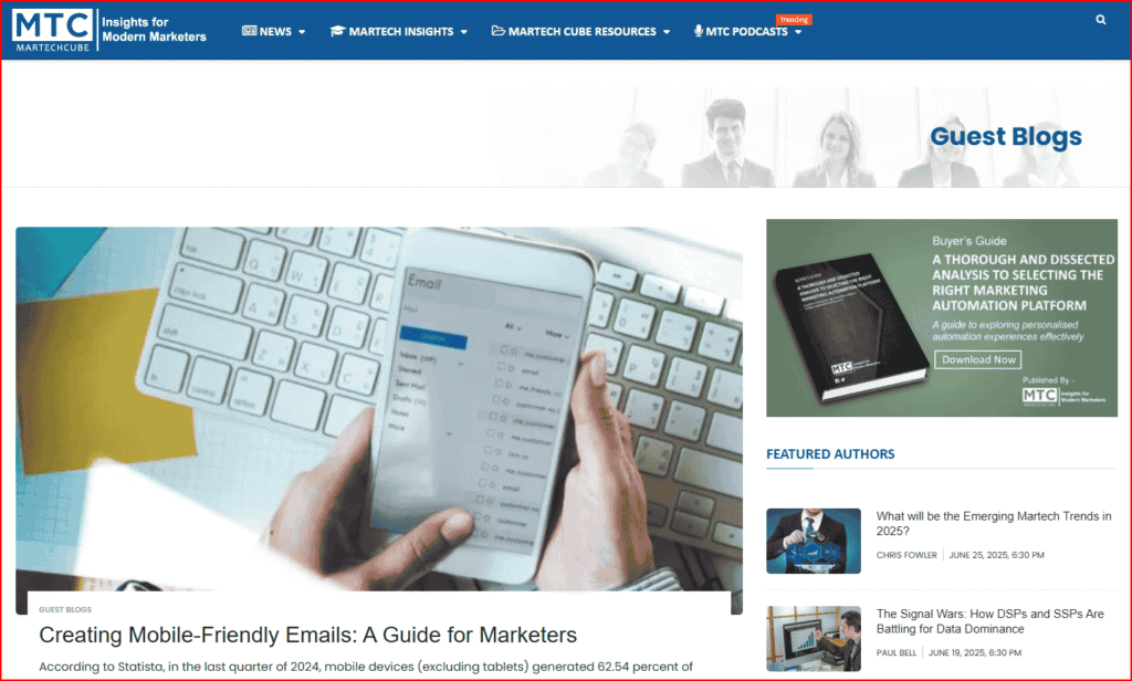 Amplifying Digital Marketing Through MarTech Guest Blogs