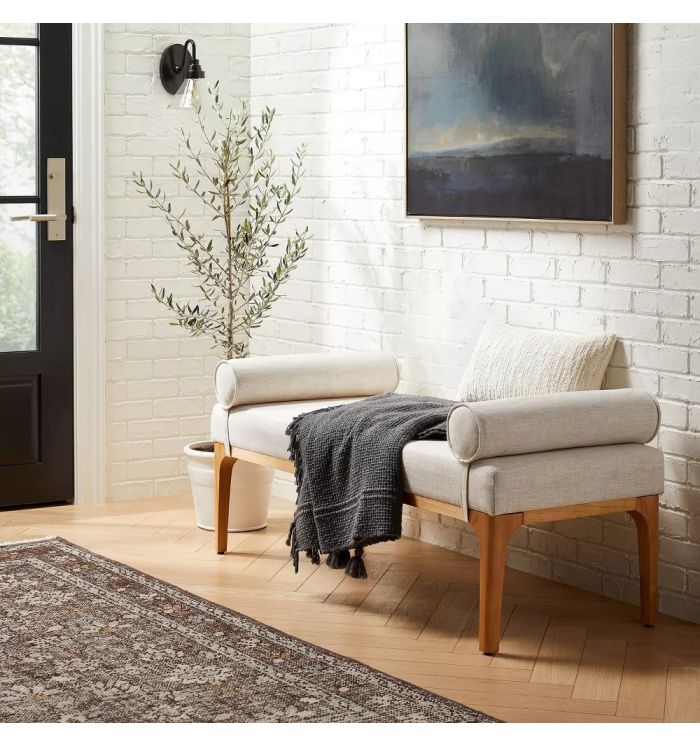 Shop the Ranga Upholstered Bench: Where Comfort Meets Elegance