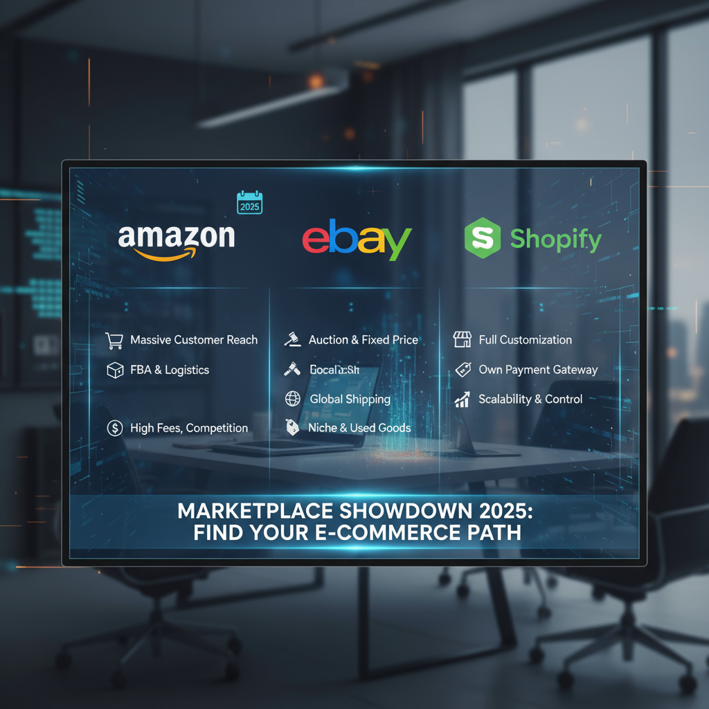 Amazon vs. eBay vs. Shopify: Which Marketplace Is Best for Your Online Business in 2025?