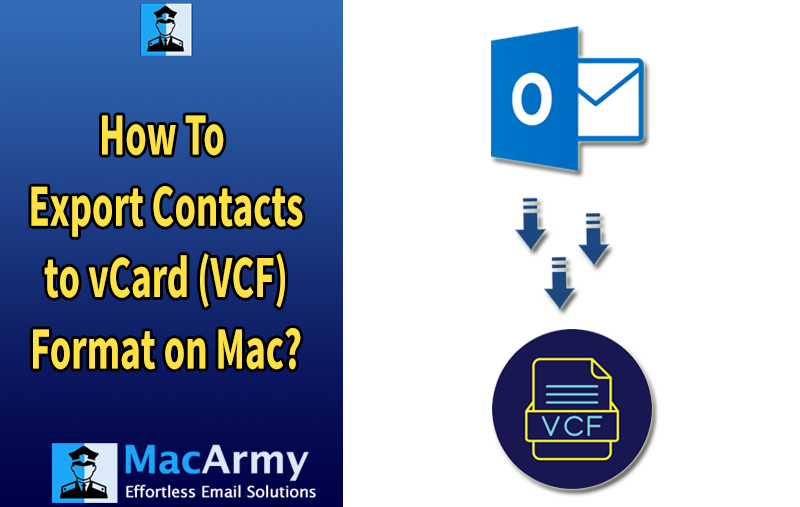 How to Export Outlook Contacts to vCard on MacBook Pro?