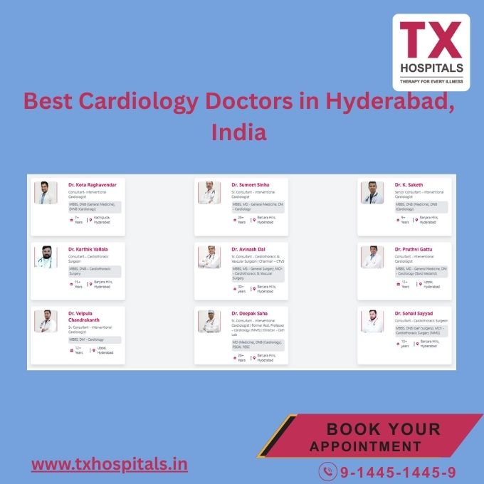 Top Cardiology Specialists in Hyderabad