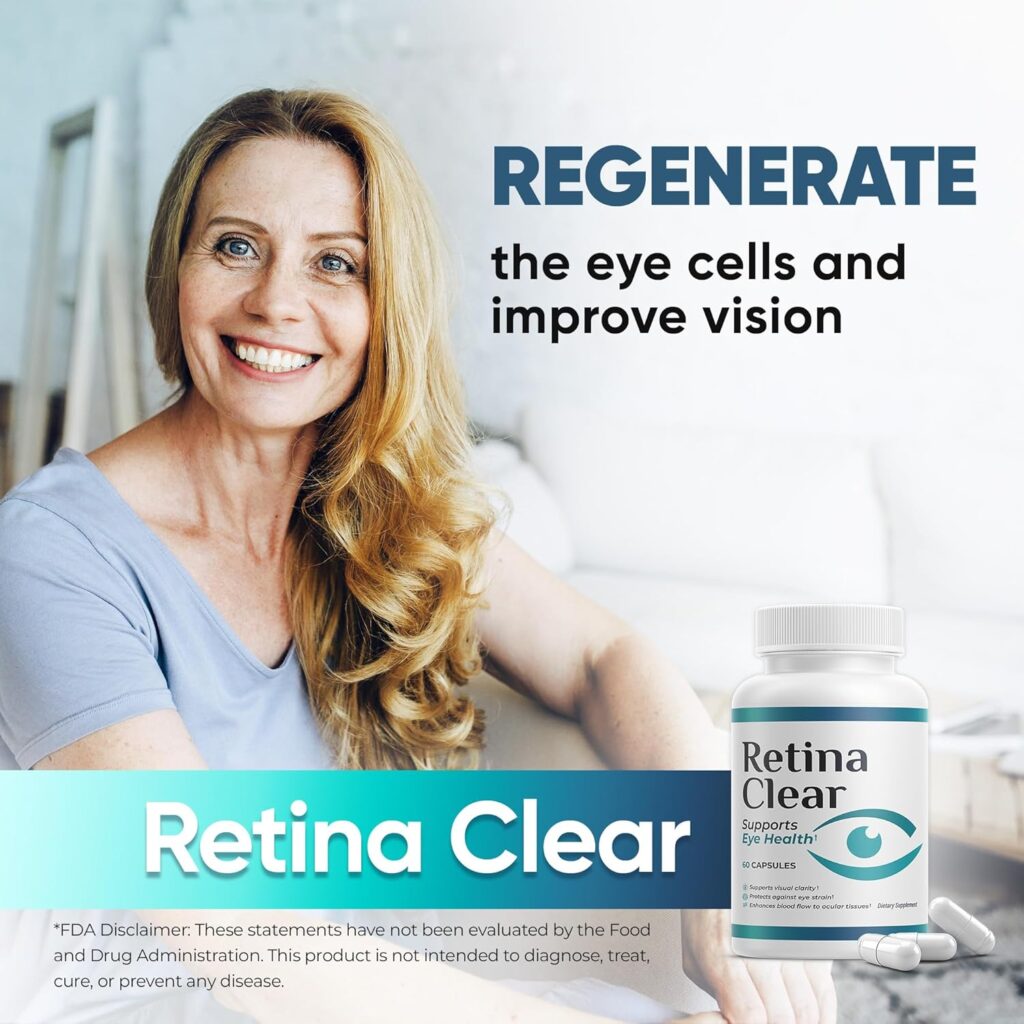 Retina Clear Eye Supplement for Vision Support & Clarity