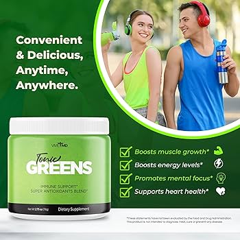 Tonic Greens: Natural Superfood for Immunity, Energy, and Digestive Support—Made in the USA