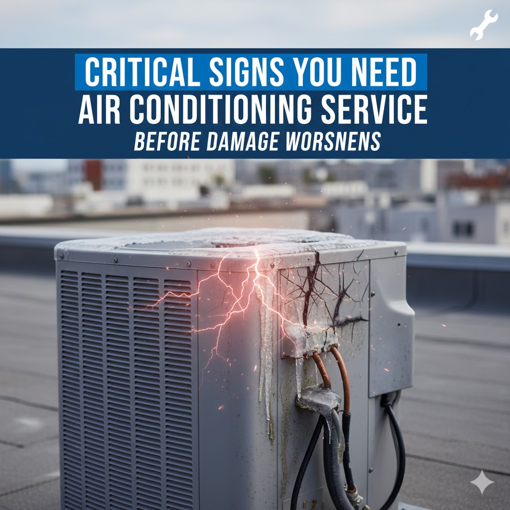 Critical Signs You Need Air Conditioning Service Before Damage Worsens