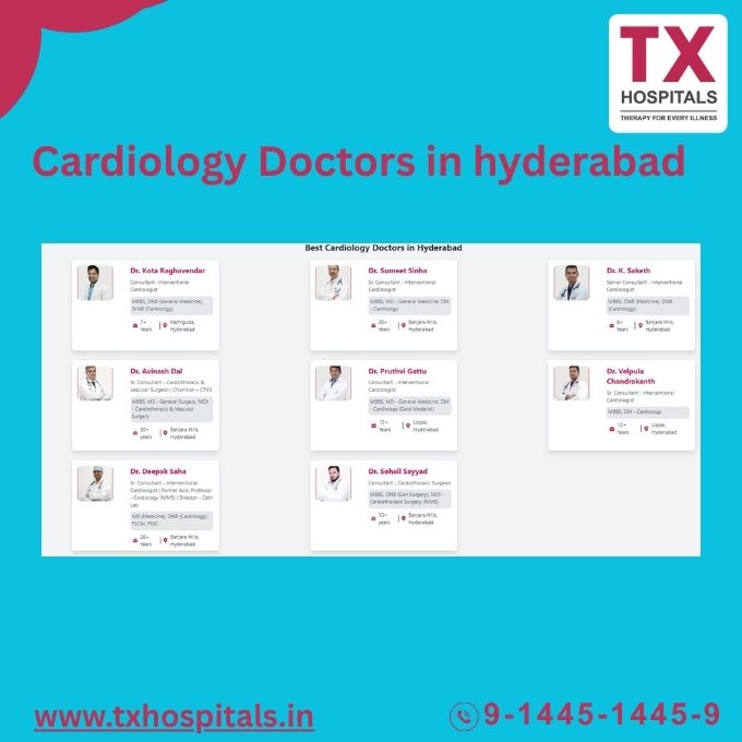 Top Cardiology Doctors Near Me – Expert Heart Care with a Holistic Approach at TX Hospitals
