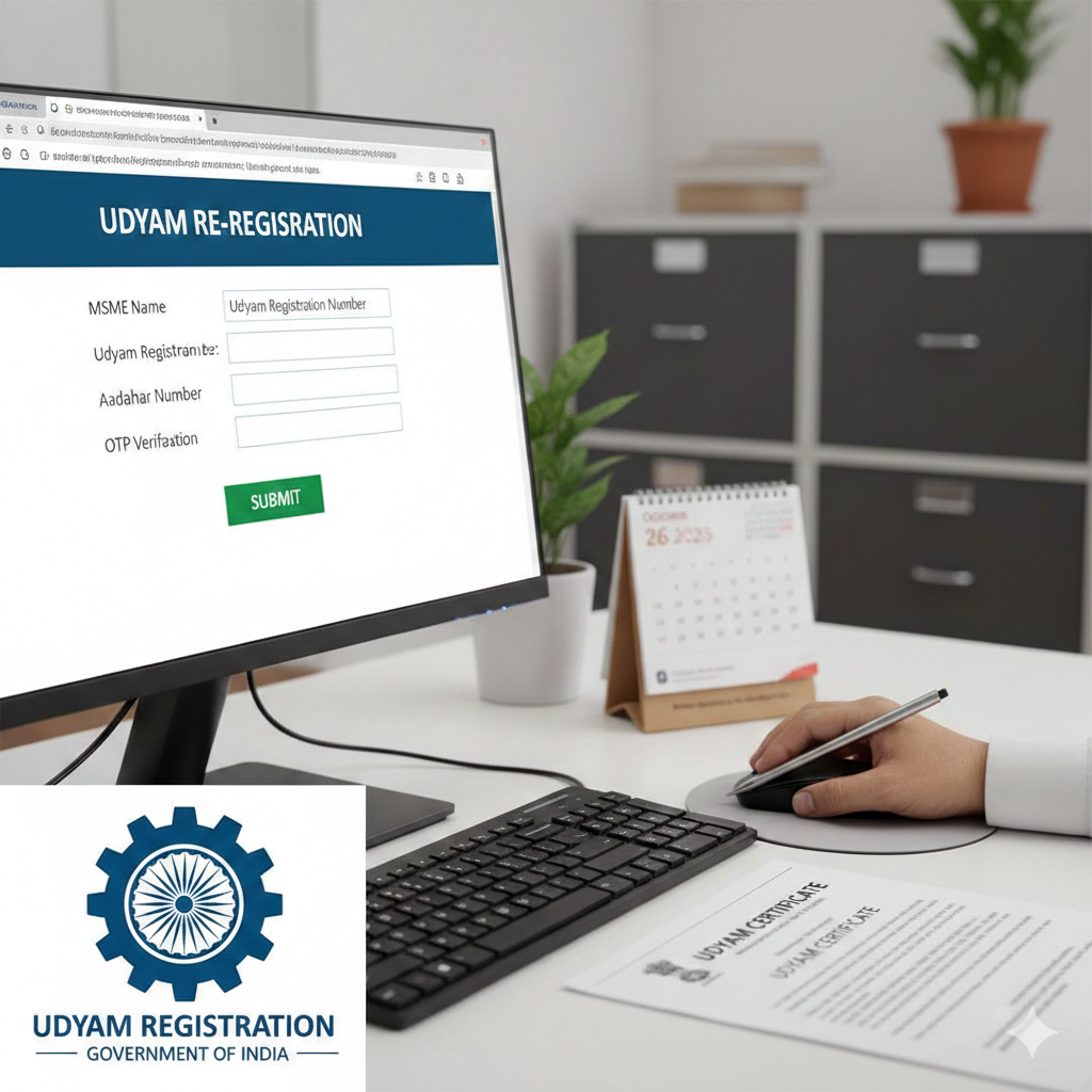 Apply for Udyam Re-registration online 2026 Guide