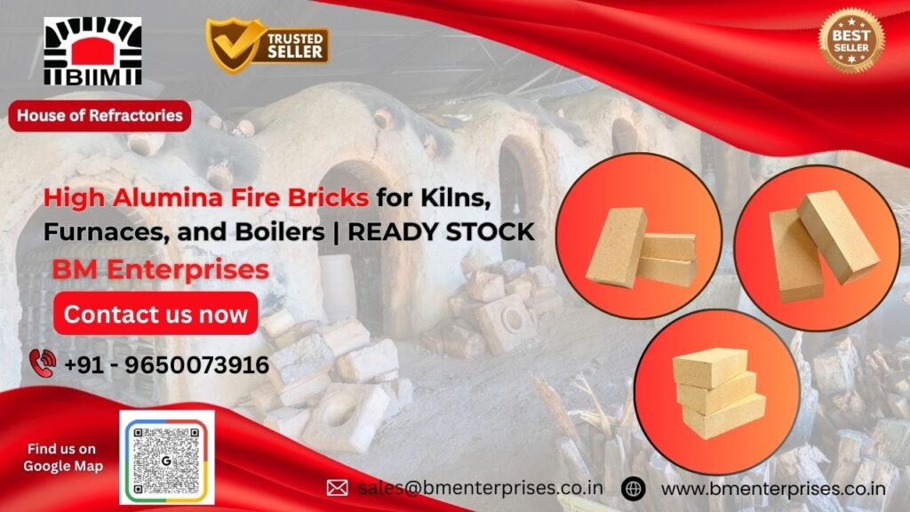High Alumina Fire Bricks for Kilns, Furnaces, and Boilers | Ready Stock