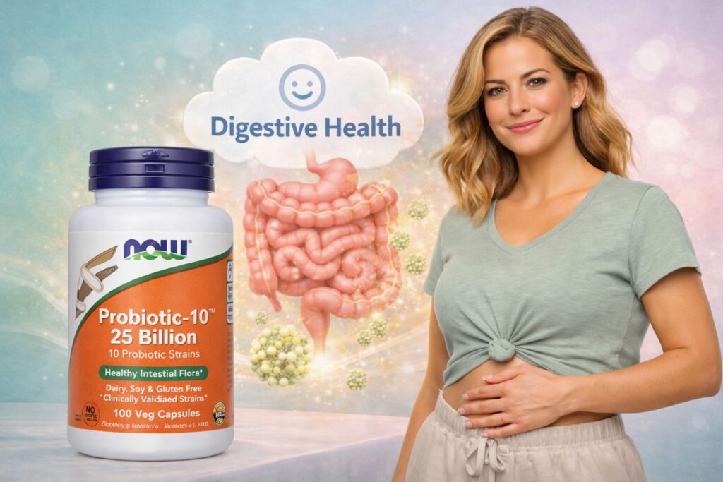 NOW Foods Probiotic-10: Daily Digestive Support for a Strong and Healthy Gut