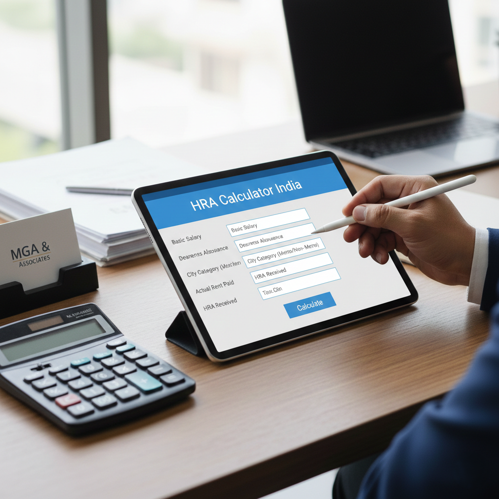 HRA Calculator India – Calculate Your House Rent Allowance Exemption with MGA & Associates