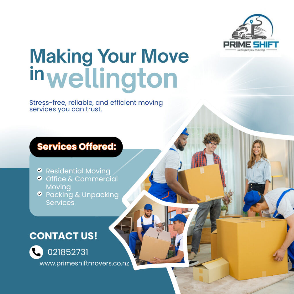 Reliable Movers Wellington – Auckland to Wellington Furniture & Office Moving | PrimeShiftMovers