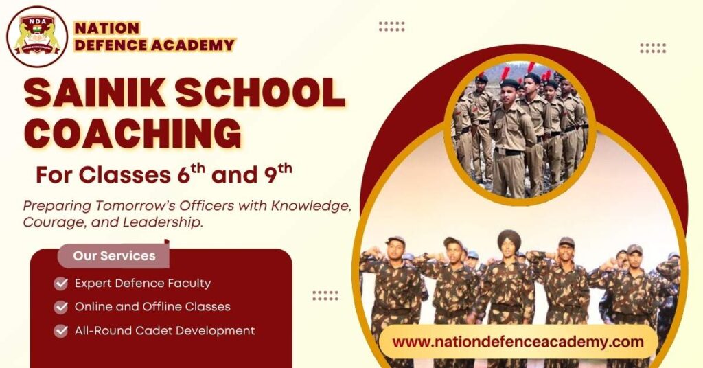 Best Sainik School Coaching in India for Class 6 and Class 9 Entrance Exam Preparation